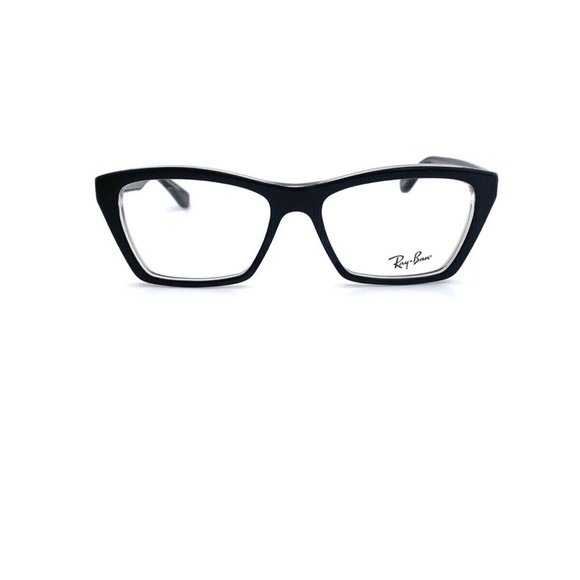 New Ray-Ban Frames Black Clear Acetate RB5316 2034 53 16 140 Unisex Eyeglasses - Picture 3 of 9